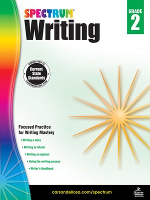 cover image of Spectrum Writing, Grade 2